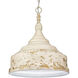 Keating 3 Light 17 inch Antique Ivory Pendant Ceiling Light